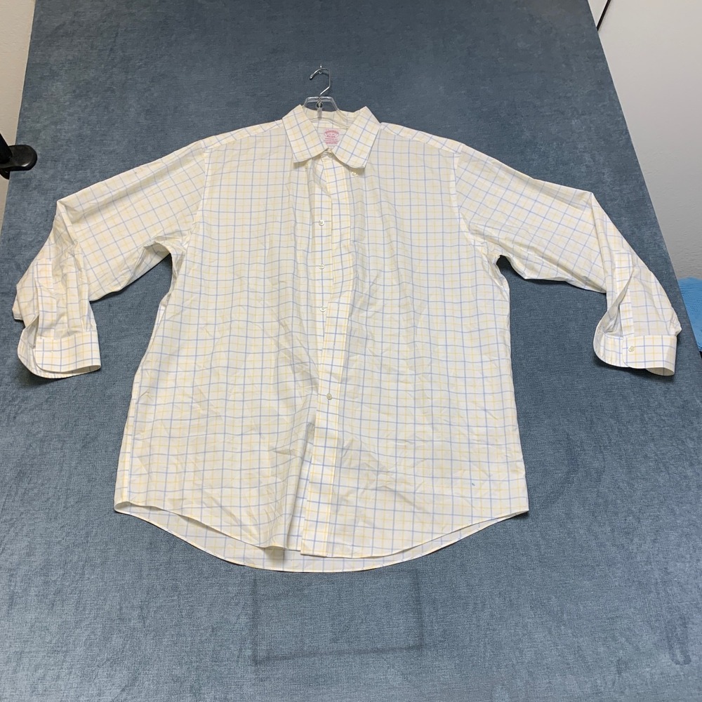 Brooks Brothers The Original Polo Non Iron Dress Shirt Men 17 Multicolor Plaid